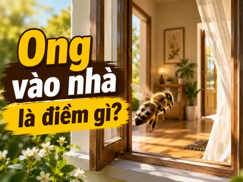 Theo dân gian, ong vào nhà thường tượng trưng cho sự chăm chỉ, tài lộc và tinh thần đoàn kết