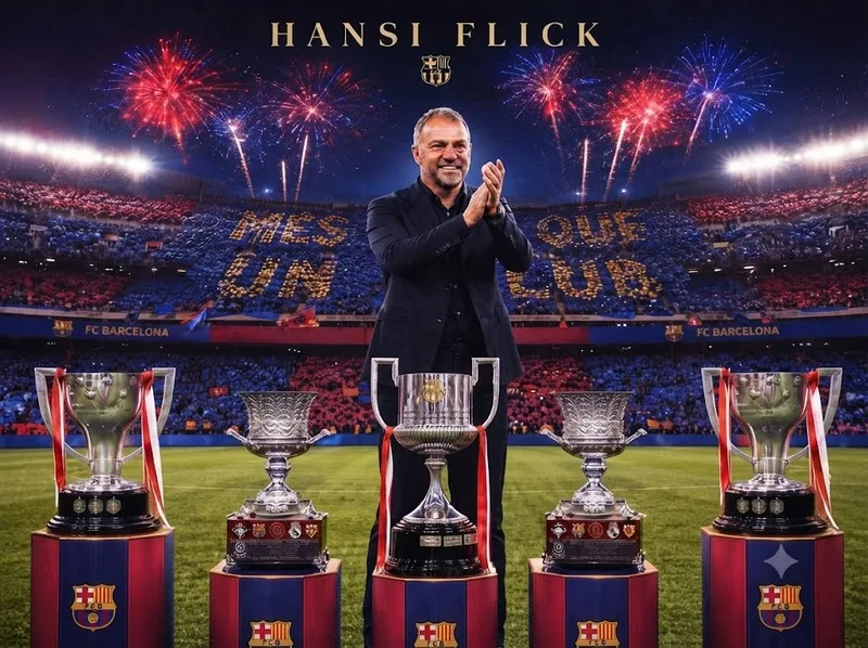 Hansi Flick giúp Barcelona thay đổi lối chơi bằng cường độ cao, kỷ luật chiến thuật và niềm tin vào cầu thủ trẻ.