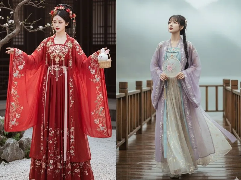 Trải nghiệm mặc Hán phục tại các di tích lịch sử đang là xu hướng được nhiều bạn trẻ và du khách yêu thích.