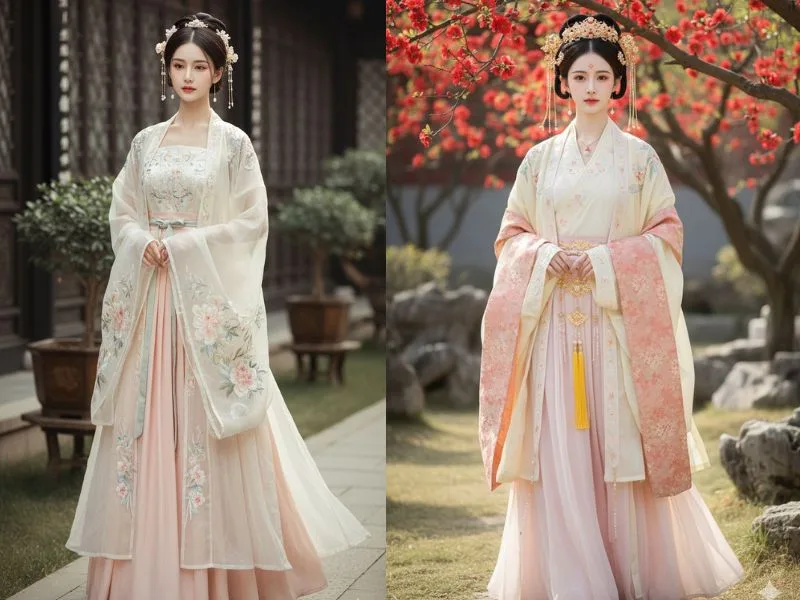 Đường thêu tinh xảo cùng phụ kiện đi kèm thể hiện sự khéo léo của nghệ nhân và giá trị bảo tồn di sản.